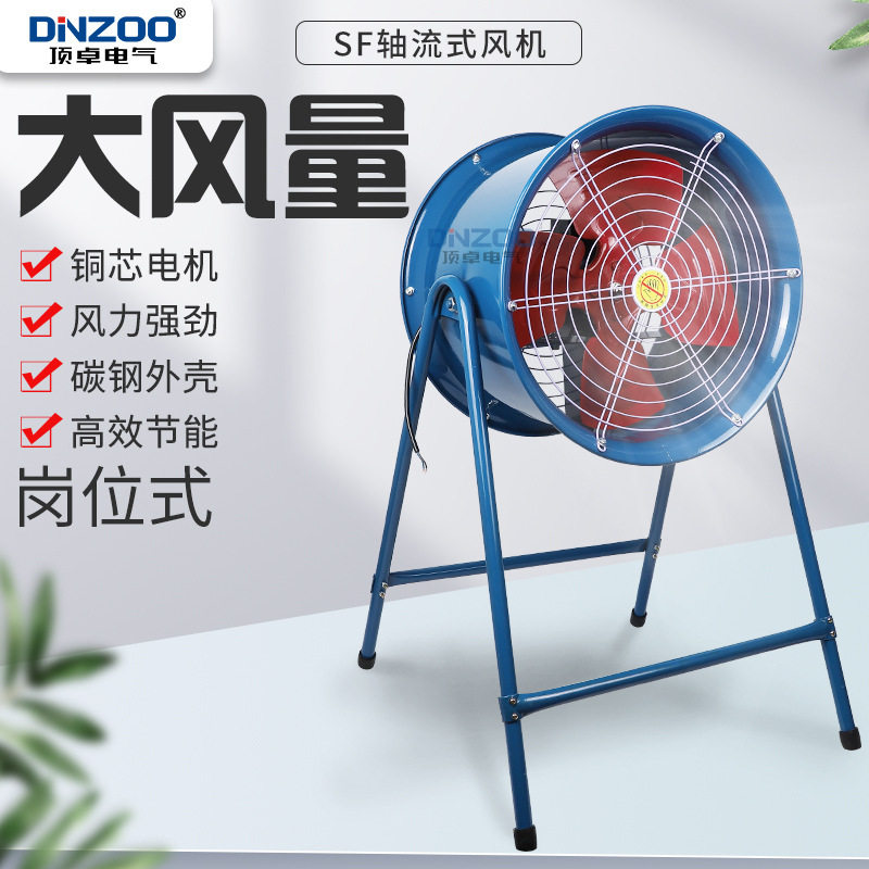 380V220V低噪声轴流风机SFG3-2轴流通风机管道岗位式抽送风机370W