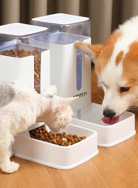 宠物喂食喂水器水碗 大容量狗狗喂食饮水机狗碗猫猫食具水具