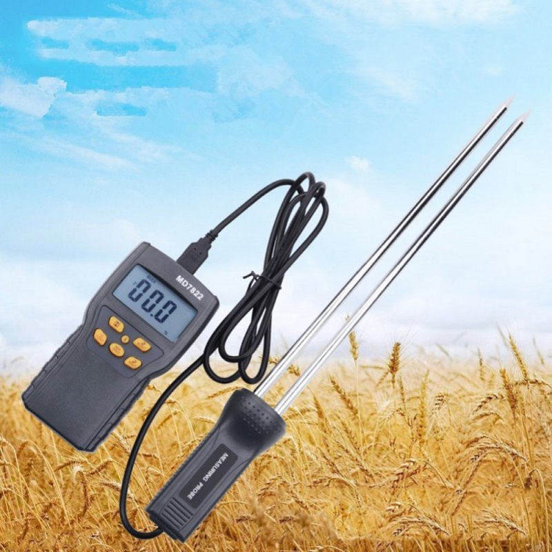 MD7822智慧型粮食水分测试仪 数显水分计手持探针 数字式测湿仪