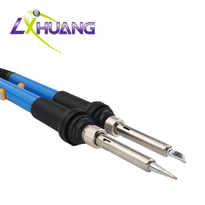 电烙铁60W可调温无铅扁形焊嘴 陶瓷芯发热焊接工具电烙铁110/220V