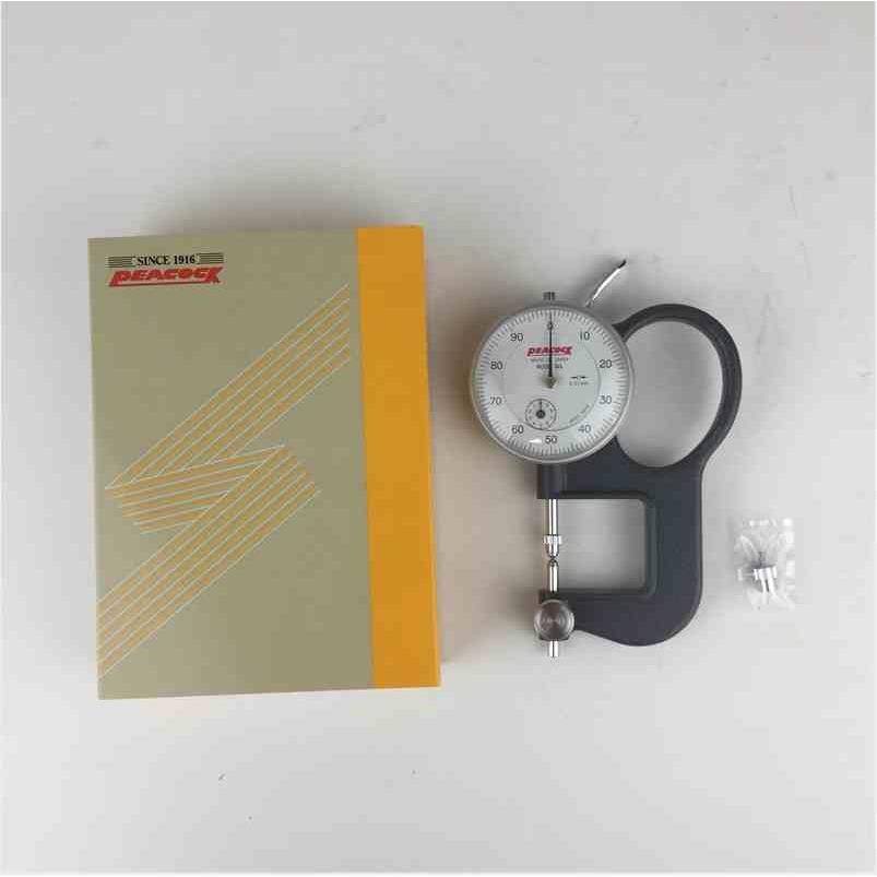 日本原装PEACOCK孔雀 圆尖头厚度表凹凸光学镜片GL测厚仪