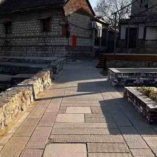 天然做旧花岗岩板老石条汀步台阶古建地铺石材仿古踏步石老石板