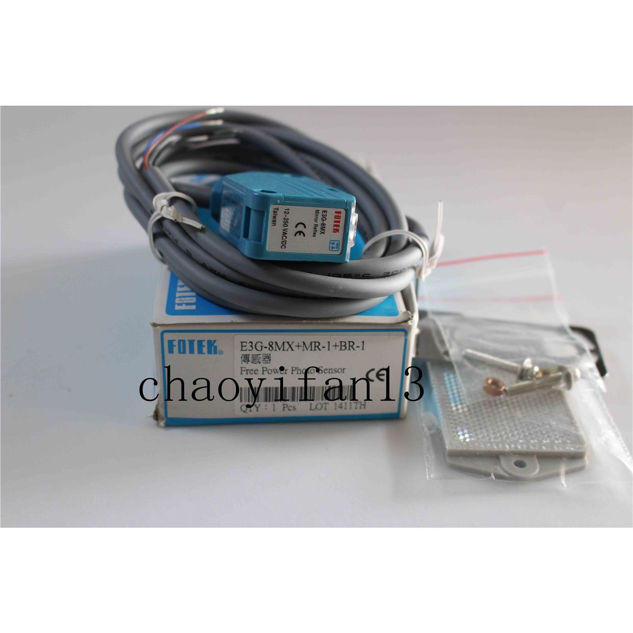 正品E3G-8MX台湾阳明FOTEK镜片反射光电传感器E3G-8MX+MR-1+BR-1