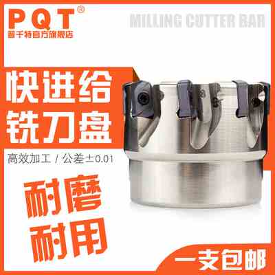PQT快进给铣刀盘TXN大进给开粗铣面EXN03R40-50-63双面刃LNMU0303