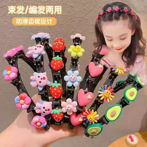 儿童发箍编发神器可爱女童刘海碎发卡宝宝头箍不伤发女孩洋气发饰