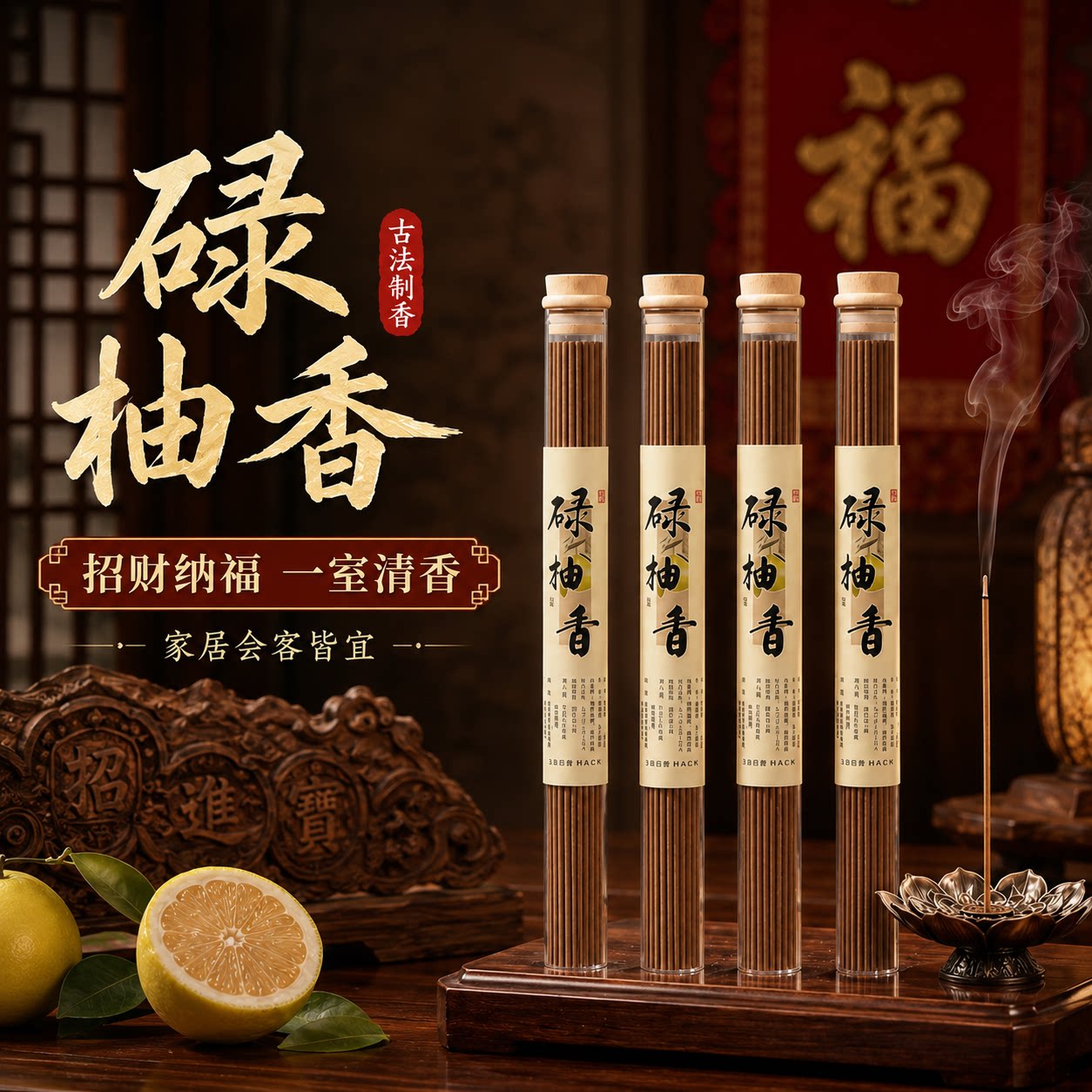 古法碌柚叶淡雅持久线香