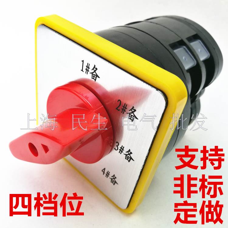 电机1#-4#备配电箱线路转换开关LW5 LW5D-16/2 500V 16A 银点2节