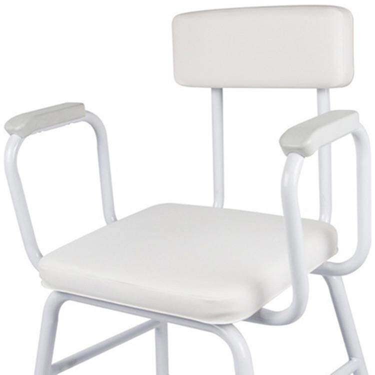 好步座垫带靠背高脚椅现代创意铁艺高脚吧台高脚凳老人洗澡凳