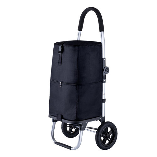 ZQ充气轮购物车买菜小拉车防水折叠拉杆便携老人拖车家用静音手推