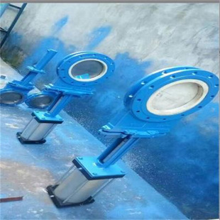 DN125 气动陶瓷刀型闸阀 陶瓷气动薄型刀闸阀 10P PZ673TC