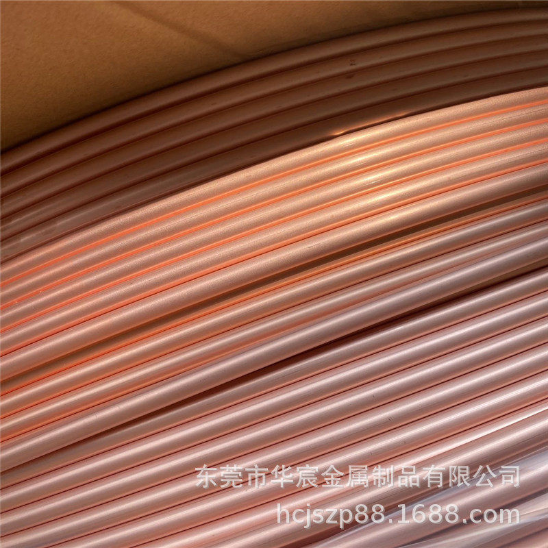 现货供应红铜软盘管 紫铜管9.52x0.8 15.88x0.8mm 规格配件齐全