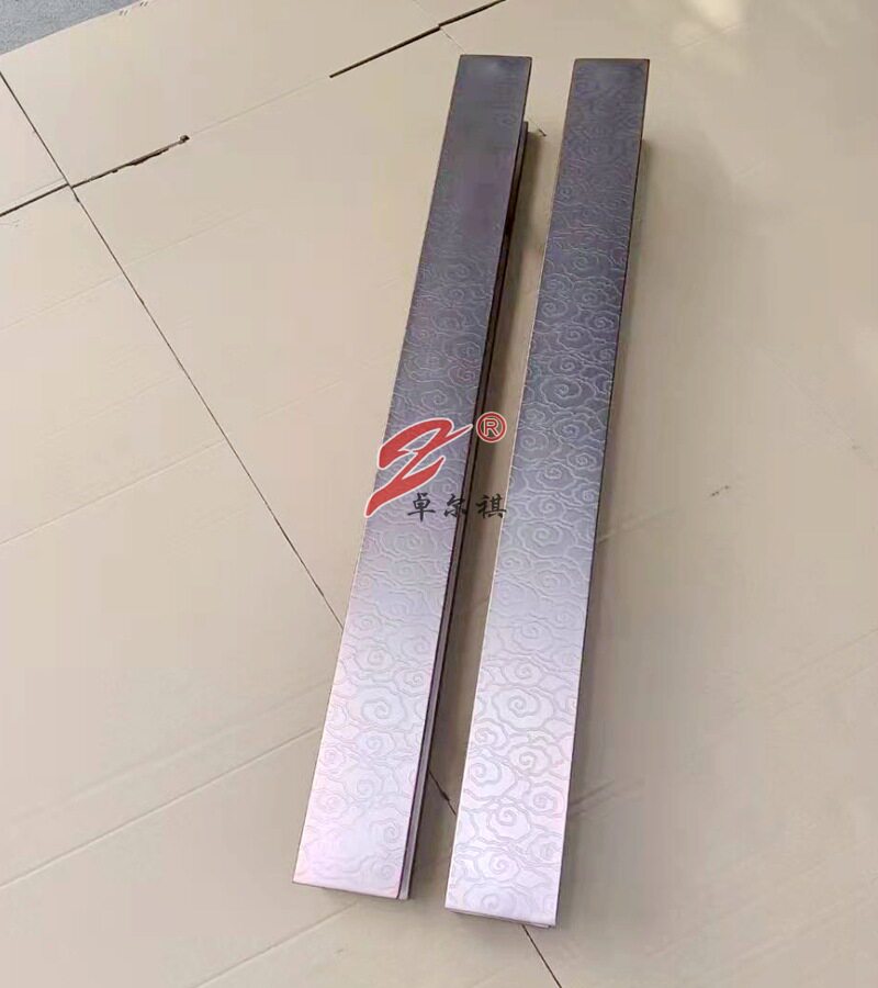 玻璃门大拉手不锈钢加厚门把手木门扶手大门拉手古铜黑色祥云简约