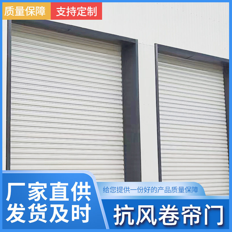 厂家批发扛风卷帘门 车库门临街商铺门 钢制卷闸门厂房车间平开门