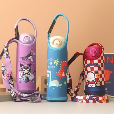 新款防摔牛c津底结实款杯套 膳魔师350 500 600ML保温杯保护套斜