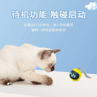 跨境貓咪玩具球電動逗貓球自動智能滾滾球解悶?zāi)鸵ё脏藢櫸锿婢? /></a>
                <div   id=