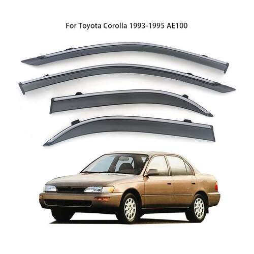适用1993-1995 Toyota Corolla Ae100车窗晴雨挡注塑雨眉外贸跨境