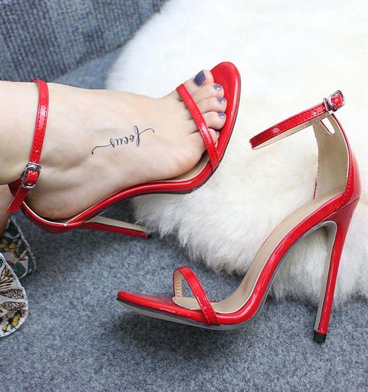 DEleventh design blue heel shoes women抖音高跟鞋女鞋大码鞋43