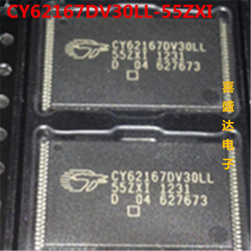 全新 CY62167DV30LL-55ZXI SRAM内存静态RAM TSOP48 Cypress原装