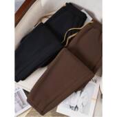 胖妹妹加绒加厚特大码 防风休闲收脚长裤 女裤 200斤胖mm宽松300冬季