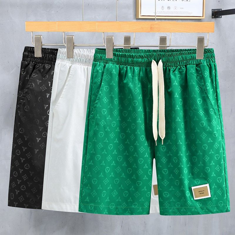 夏季男短裤休闲胖子宽松加肥加大码潮流运动五分裤沙滩裤冰丝裤衩,男装,短裤,淘宝优惠券,粉丝福利购,淘宝优惠卷
