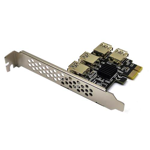 PCI-E转PCIE转接卡1转2/4/5/6个PCI-E显卡插槽转接卡1分多扩展卡