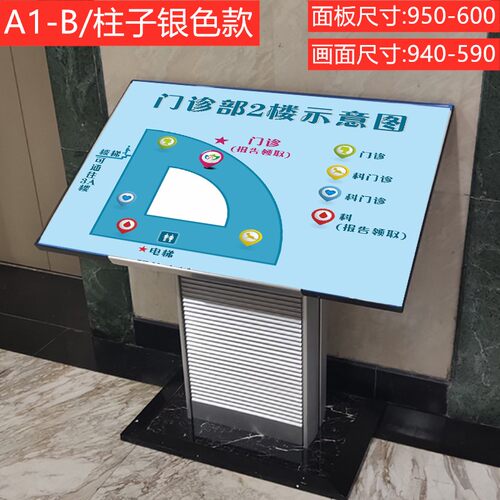 新品落地式大堂指示牌楼层索引牌导向牌立L式导视牌广告牌总平图