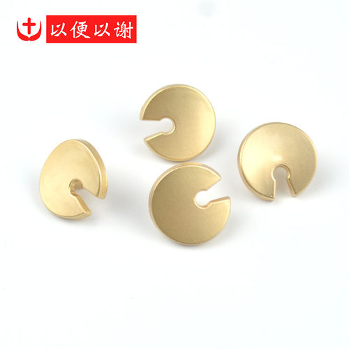 金属圆弧不规则雾金钮扣大衣针织毛衣西装风衣袖扣衬衫裤裙装饰扣