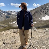 新款 日系工装 飞行夹克棉服男女2024B年冬季 立领棉衣棉袄加厚外套