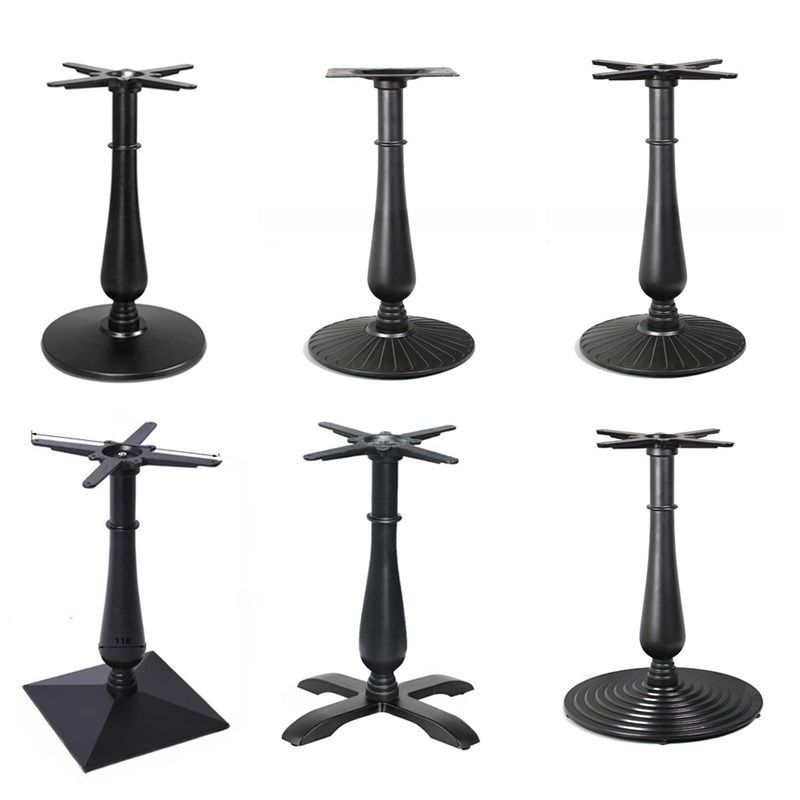 黑色花瓶柱餐桌架桌o子腿桌面支撑架饭厅咖啡店桌脚铁艺脚架铸铁,商业/办公家具,台脚台架/家具支架,淘宝优惠券,粉丝福利购,淘宝优惠卷