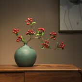 仿真花艺酒店客厅餐桌造景绿植新中式 艺术假花装 饰摆件品高级感