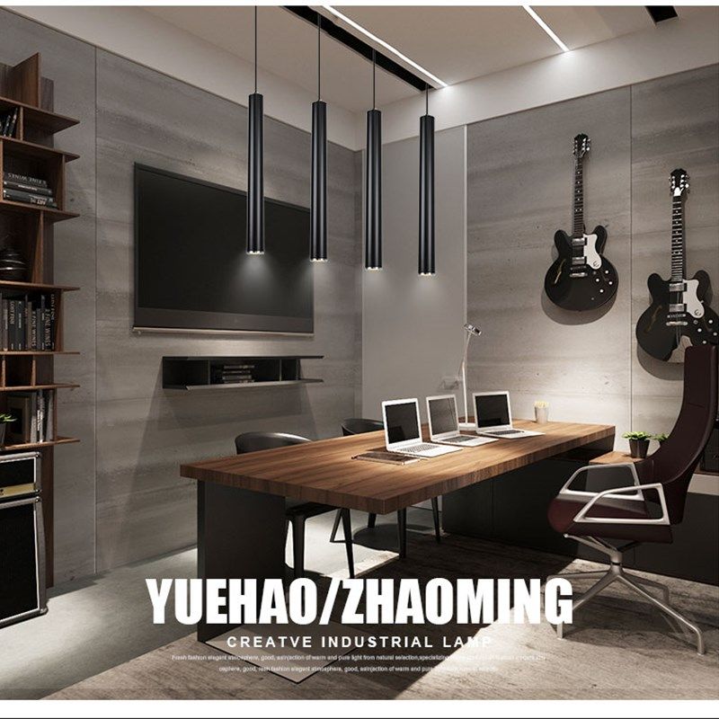 led明装吊线餐厅前台吧台聚光长筒圆柱吊灯单头天花灯简约长射灯,家装灯饰光源,明装射灯,淘宝优惠券,粉丝福利购,淘宝优惠卷