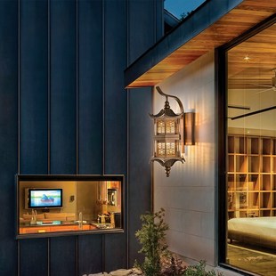 新中式茶室民宿壁灯宫殿中餐厅餐馆火锅店吊灯门口外挂装饰庭院灯