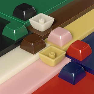 盲点键帽XDA高度玉质PC单颗无刻1u for机械键盘个性键帽客制化diy