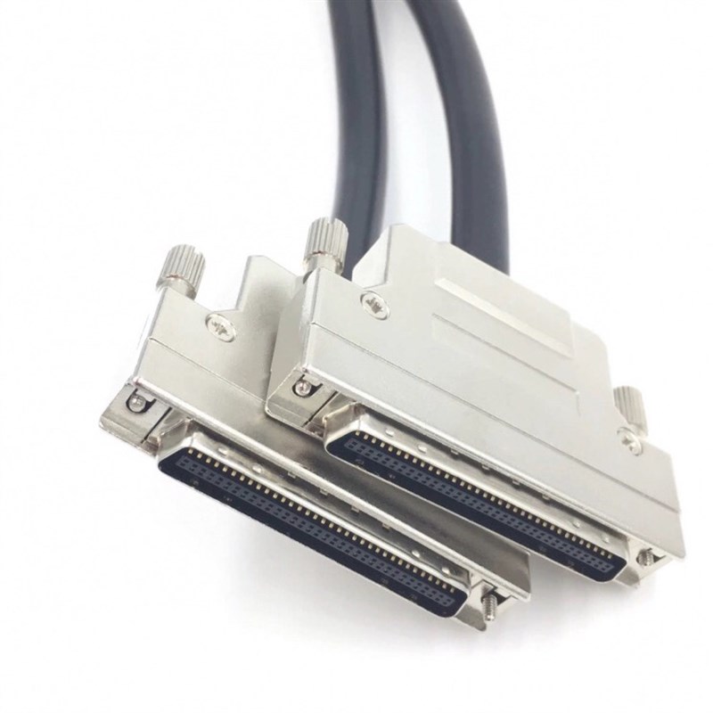 纯铜SCSI线HPCN68P线 CN68/CN68公对H母SCSI板卡连接线 CN68型槽