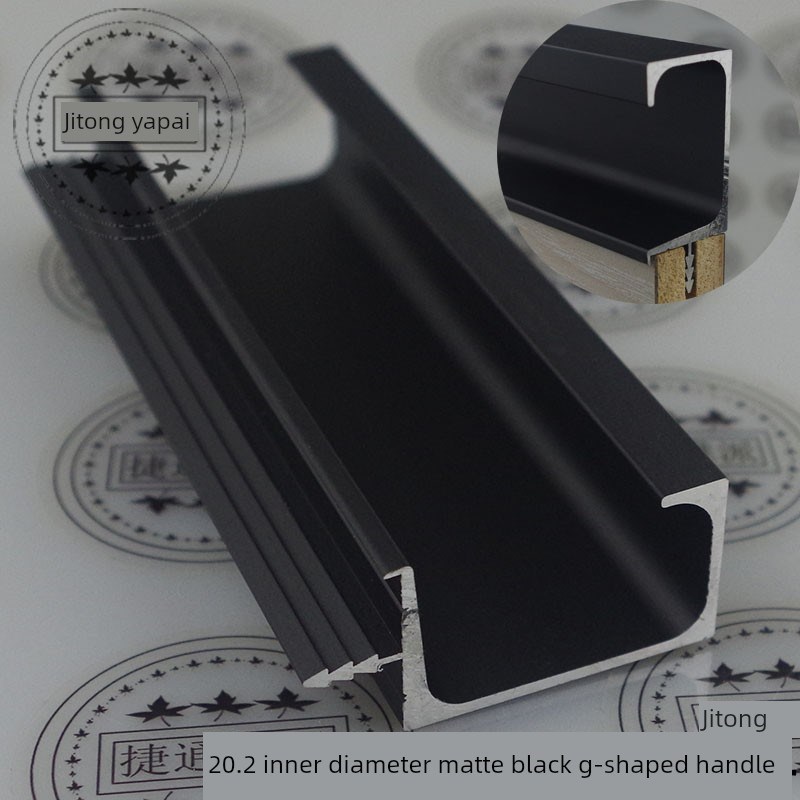 经典厨房衣橱19/l20门板,g形铝合金边封把手,全隐形抽屉扣把手