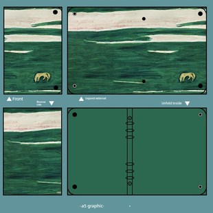 三羽油画艺术活页笔记本娱乐画册文化创意布封手册文学手册日记