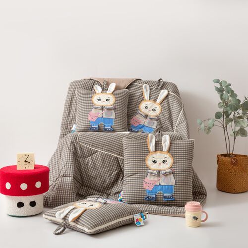 全棉抱枕被子两用二合一加厚折叠汽车载枕头被办公室午睡毯子靠垫