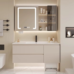 加宽60cm陶瓷一体盆定制浴室柜卫生间洗手盆洗漱台洗脸盆柜组合