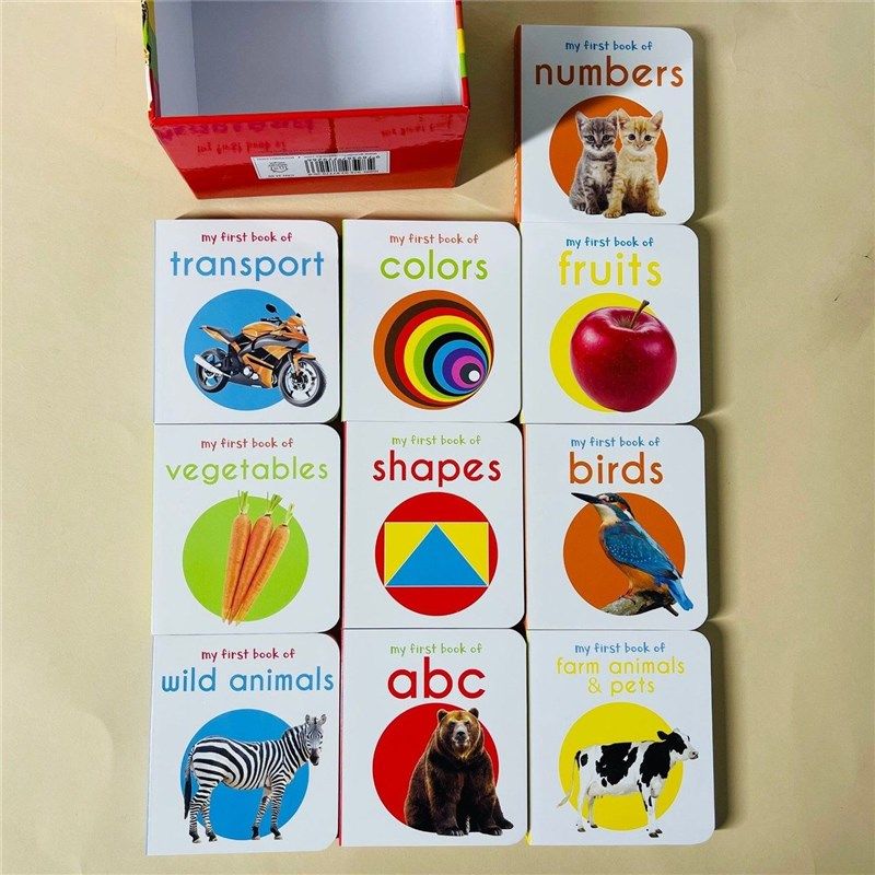 英文原版My first library儿童早教认知启蒙单词纸板书套装10册