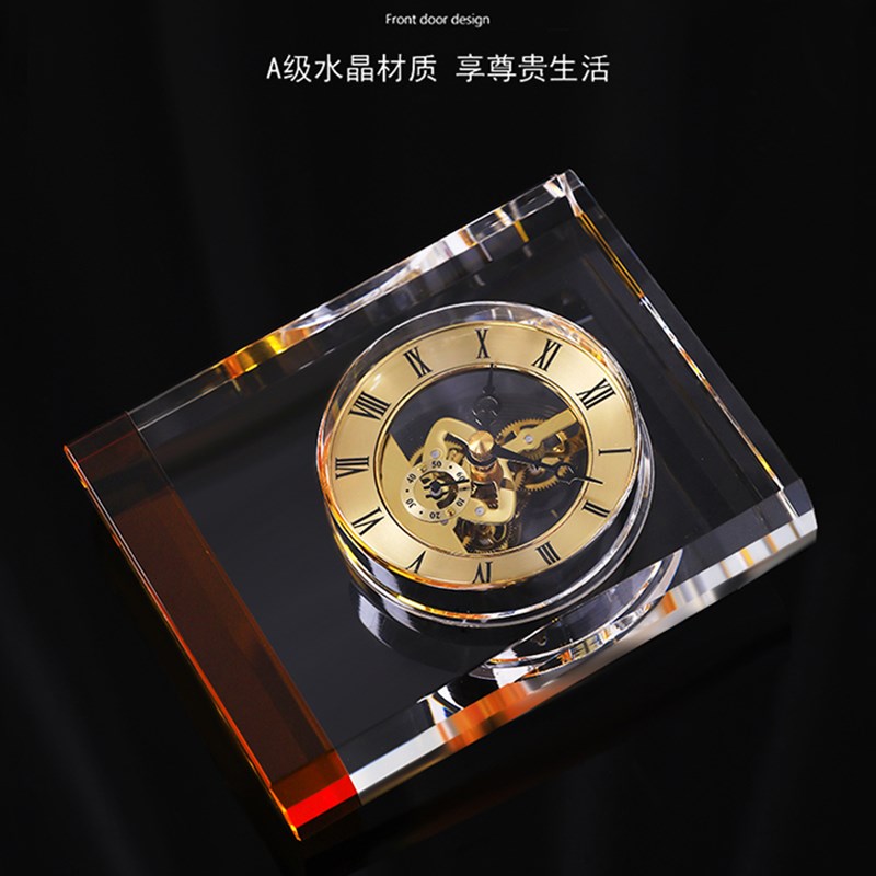 威弗列德钟表摆放式机械时钟客厅坐钟家用时尚现代W轻奢水晶小座