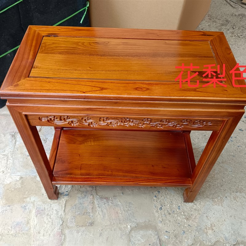 全实木石头底座鱼缸架子奇石桌子盆景F桌超承重工艺品底座绿萝花