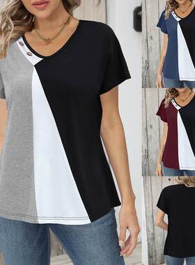 S-5XL summer T shirt women casual print ladies tops休闲T恤衣