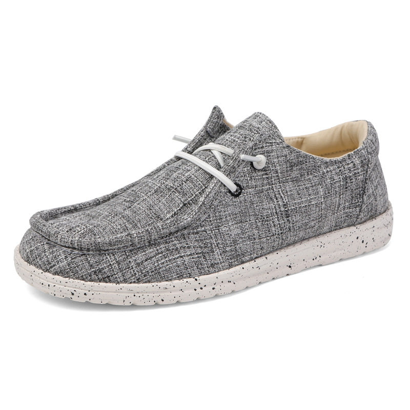 shoes for men外贸波西米亚风大码46帆布鞋跨境轻便乐福鞋男布鞋C