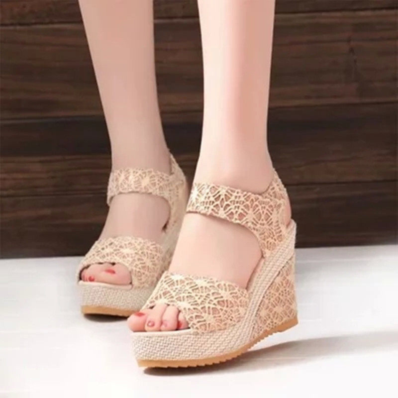 shoeswomen夏季坡跟凉鞋