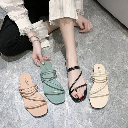 shoeswomen夏新款两穿凉