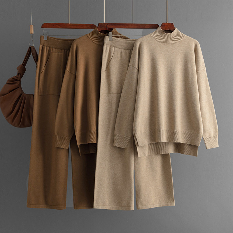 womenclothes纯色针织半