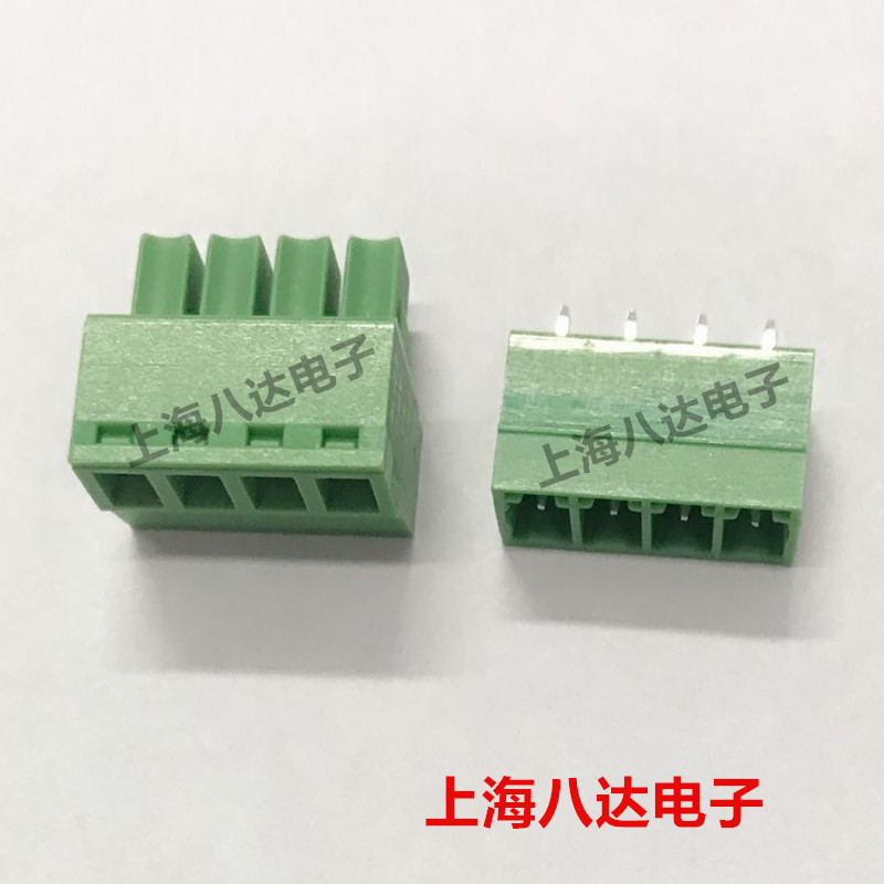 接插件 2EDG3.81-2P  公母一套 绿色 直针/弯针 全新 10套8元