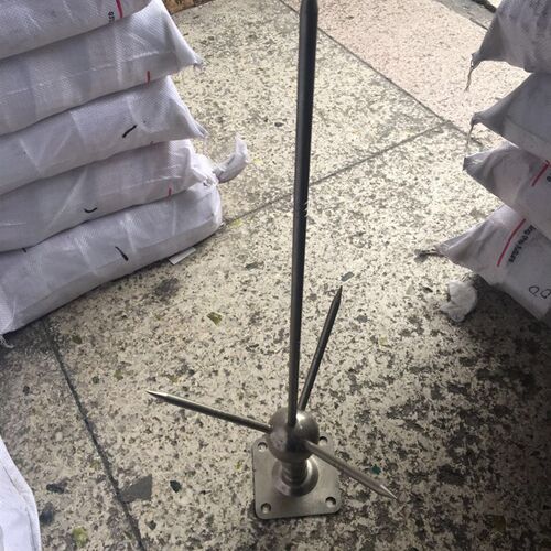 避雷针家用 避雷针防雷 大号 1米不锈钢 铜镀白防雷针 防雷器