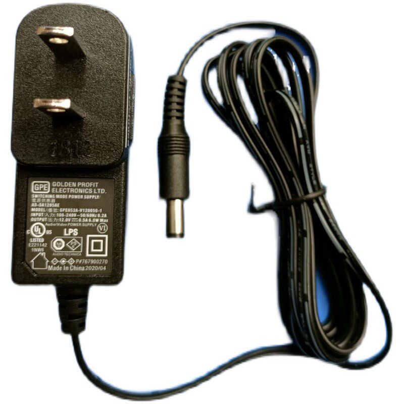 铁三角AD-SA1205AE无线话筒12V0.5A电源供应器GPE053A-V120050-1