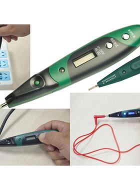 双色带照明灯数显测电笔 62602